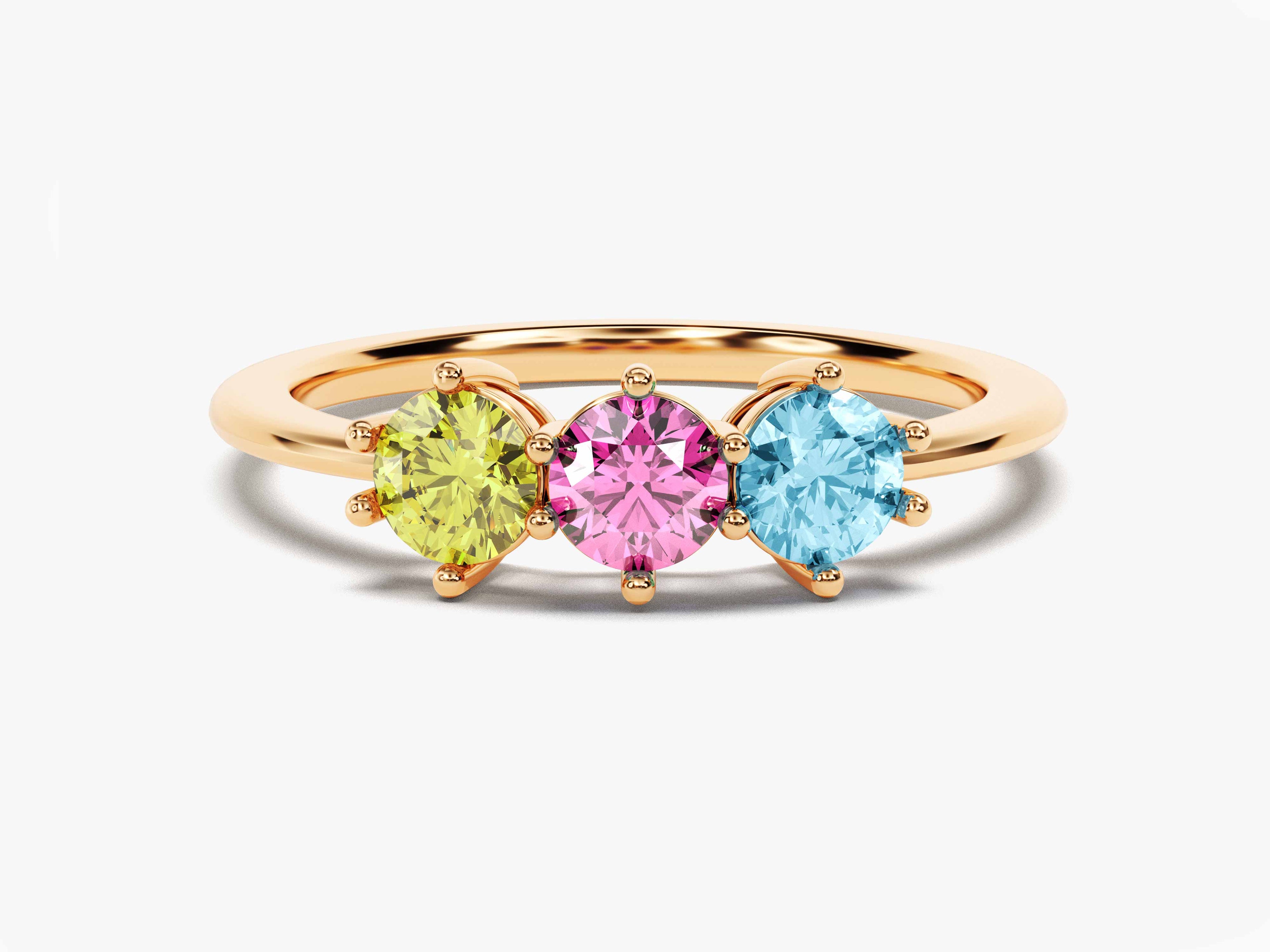 Round Family Birthstone Ring