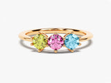 Round Family Birthstone Ring