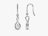 Infinite Loop Diamond Birthstone Earrings