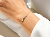 Baguette Cut Birthstone Bracelet