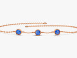 Station Sapphire Birthstone Bracelet