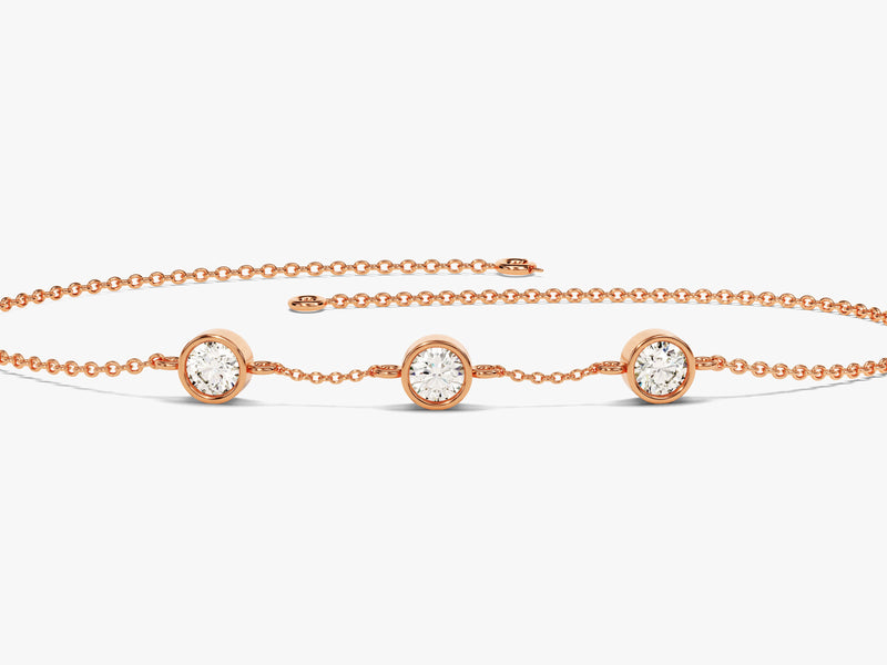 Station Diamond Birthstone Bracelet