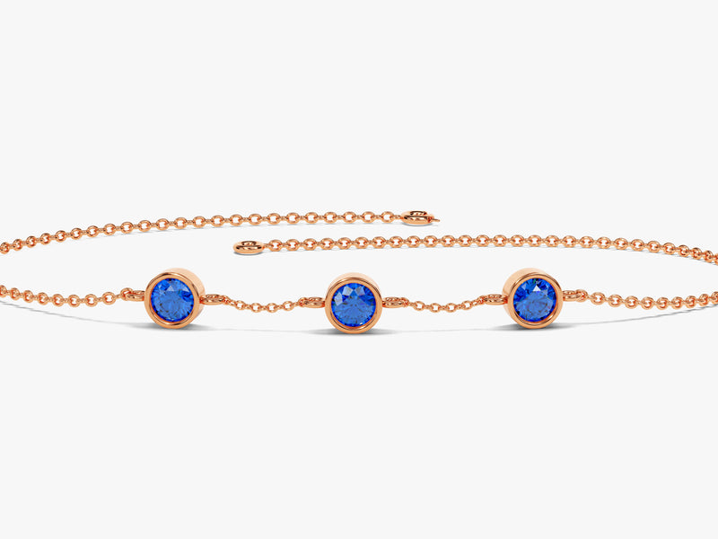 Station Birthstone Bracelet