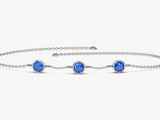 Station Sapphire Birthstone Bracelet