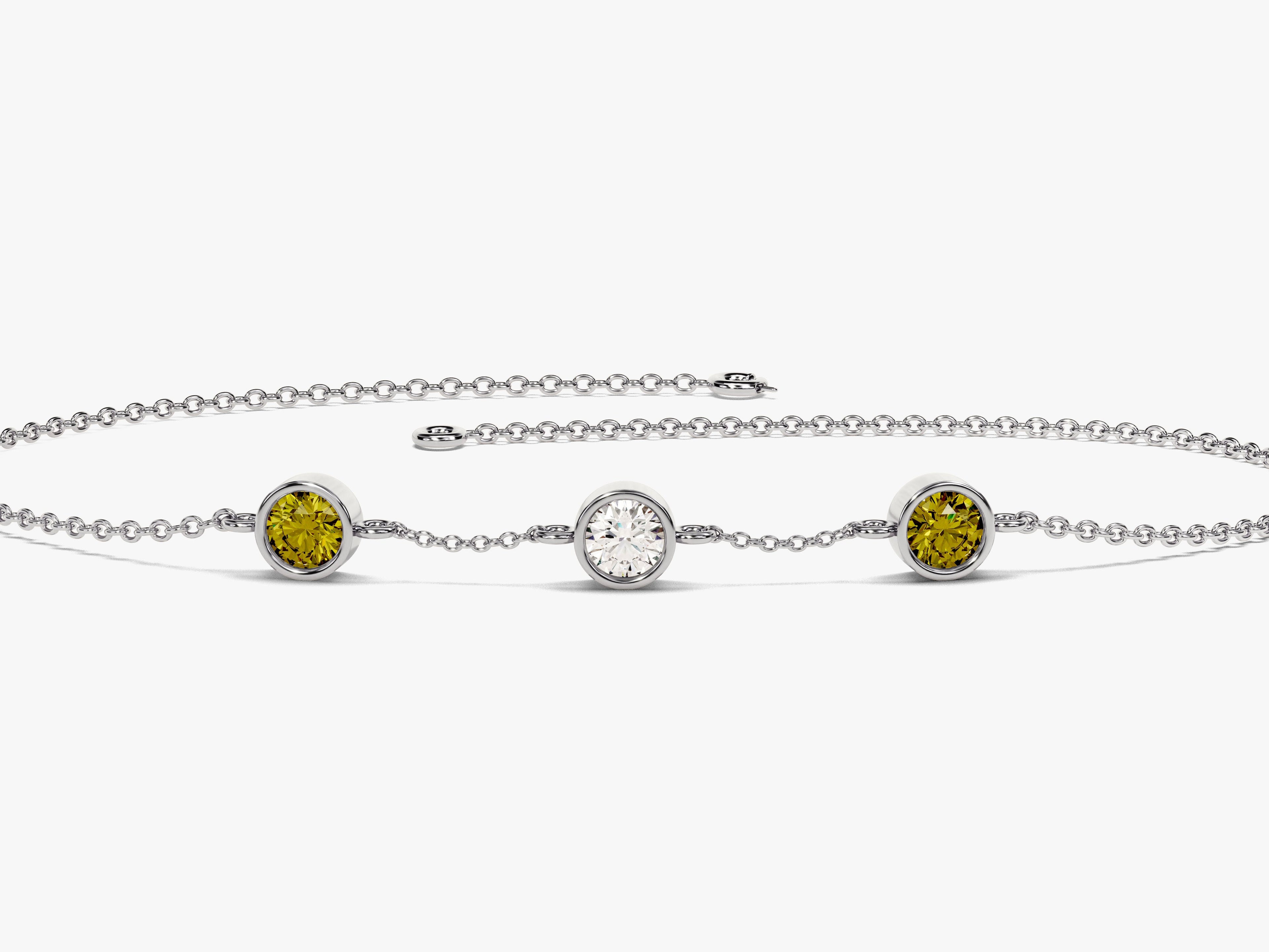 Station Birthstone Bracelet