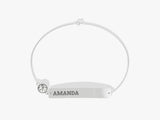 Bar Name Diamond Birthstone Bracelet