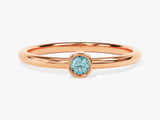 Solo Aquamarine Birthstone Ring