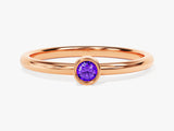 Solo Amethyst Birthstone Ring