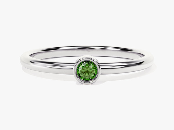 Solo Emerald Birthstone Ring