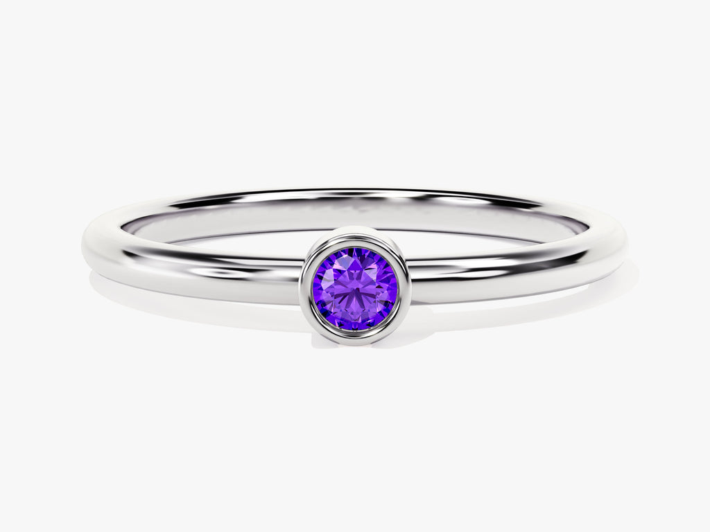 Solo Amethyst Birthstone Ring