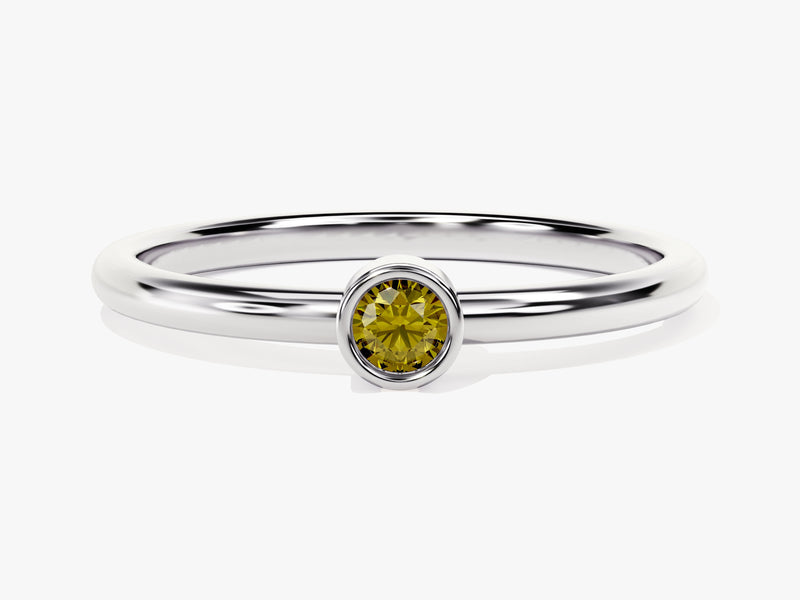 Solo Peridot Birthstone Ring