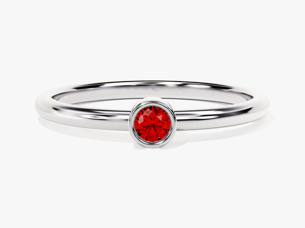 Solo Garnet Birthstone Ring