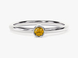 Solo Citrine Birthstone Ring