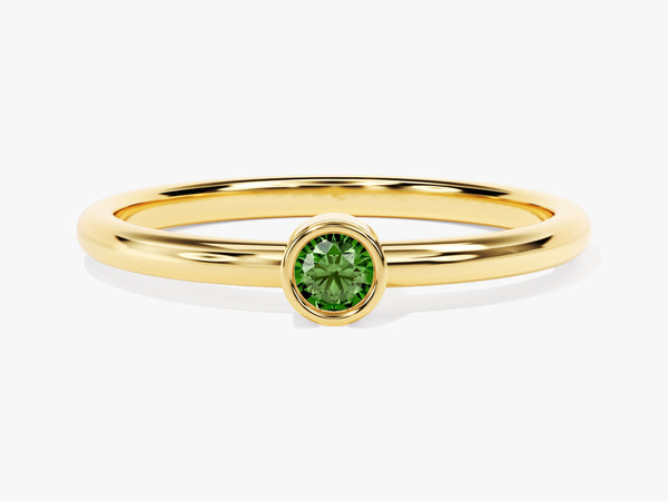 Solo Emerald Birthstone Ring