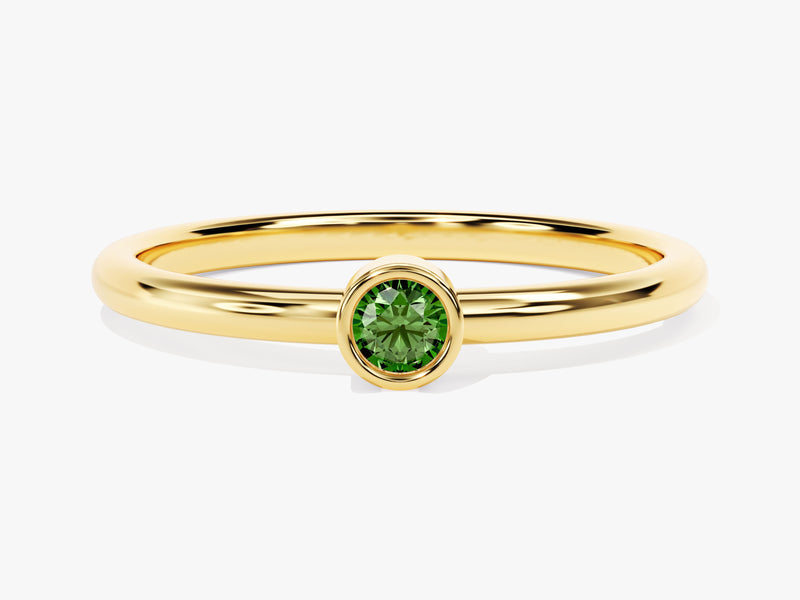 Solo Emerald Birthstone Ring