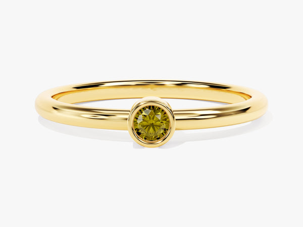 Solo Peridot Birthstone Ring