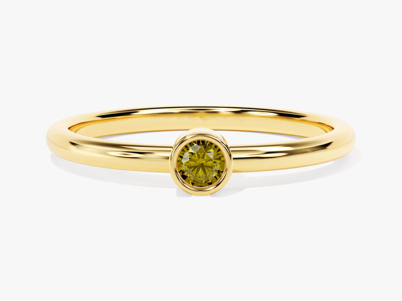 Solo Peridot Birthstone Ring