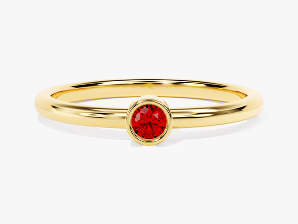 Solo Garnet Birthstone Ring