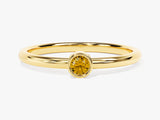 Solo Citrine Birthstone Ring