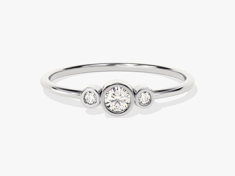 Trio Diamond Birthstone Ring