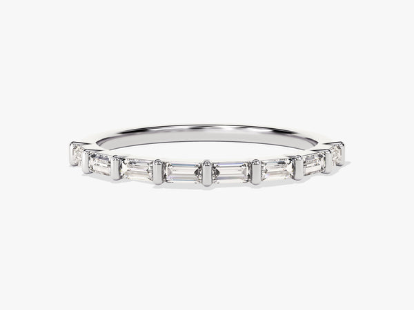 Baguette Bar Diamond Birthstone Ring