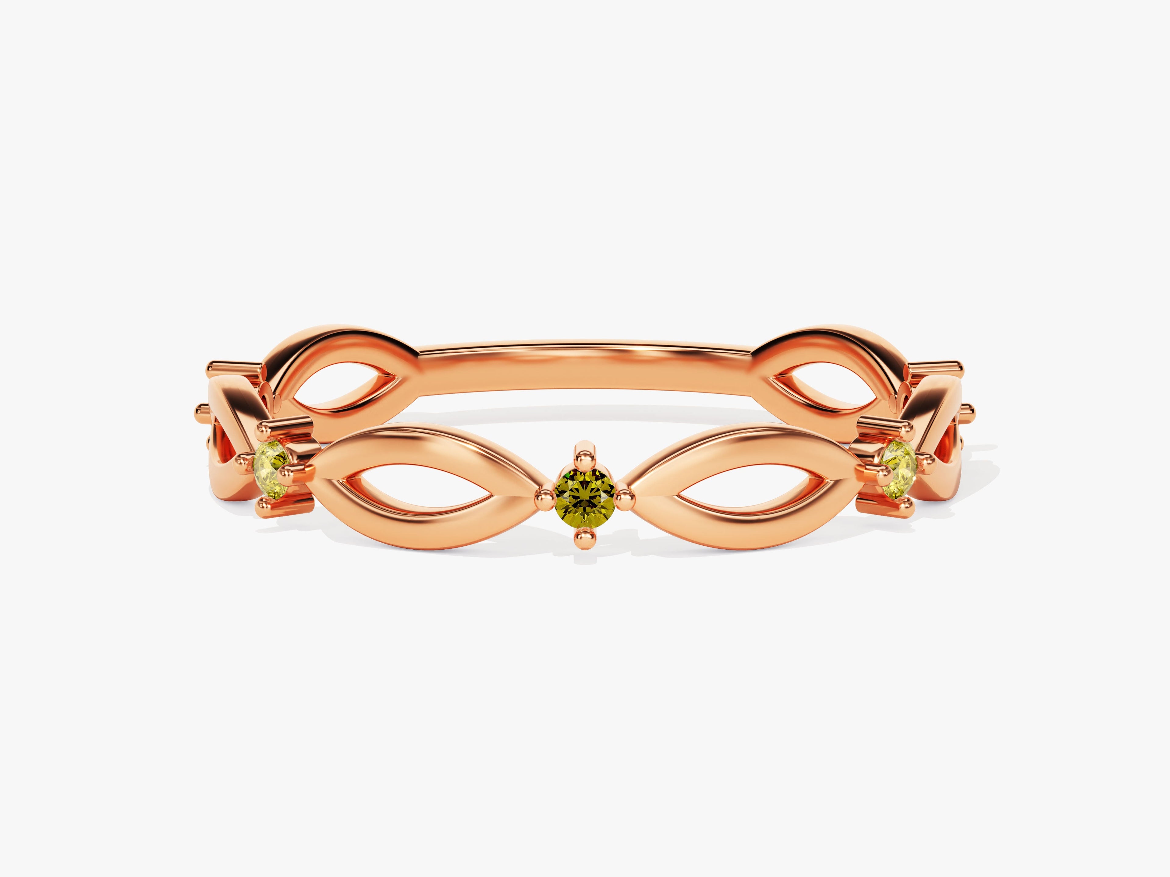 Loop Peridot Birthstone Ring