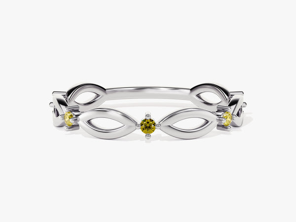 Loop Peridot Birthstone Ring