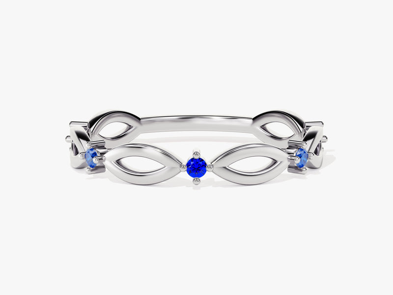 Loop Sapphire Birthstone Ring