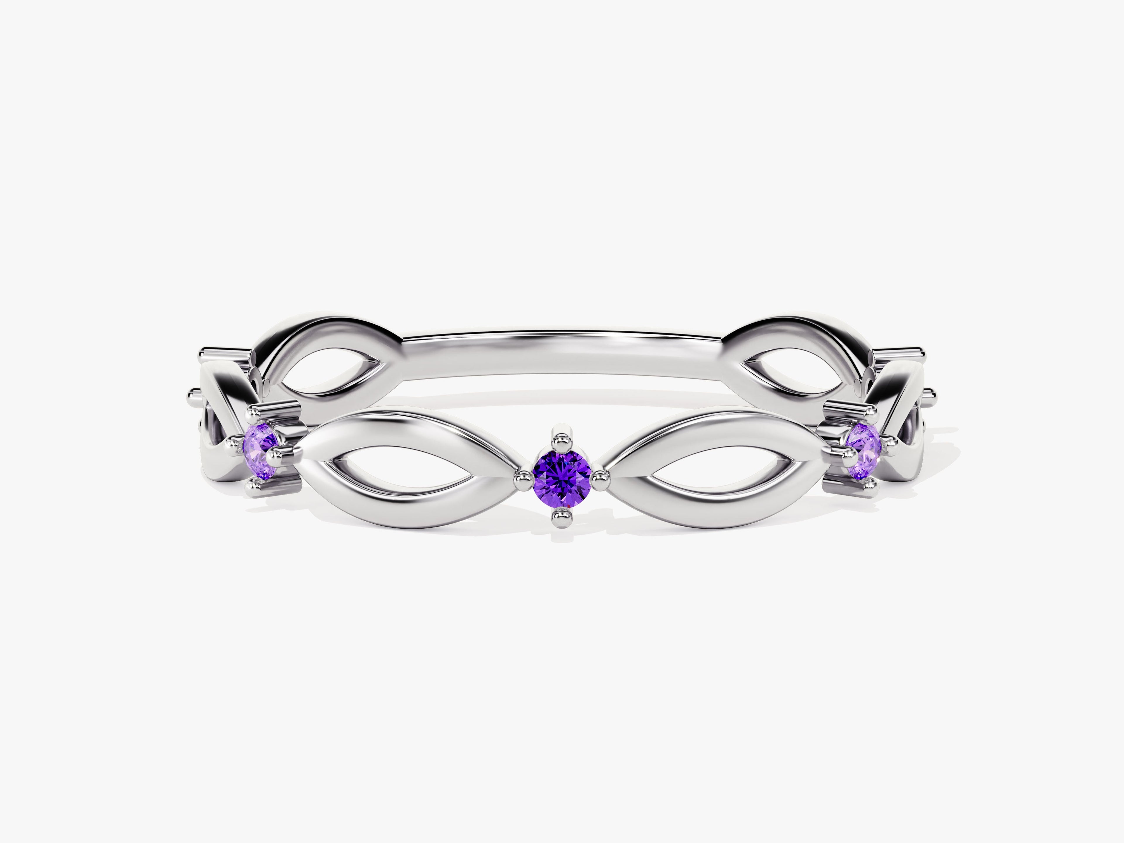 Loop Amethyst Birthstone Ring