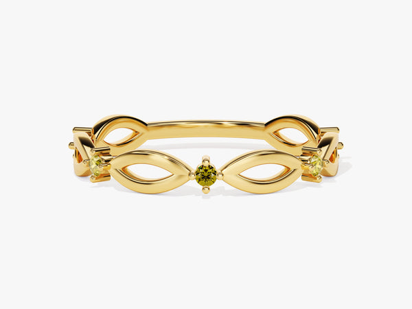 Loop Peridot Birthstone Ring