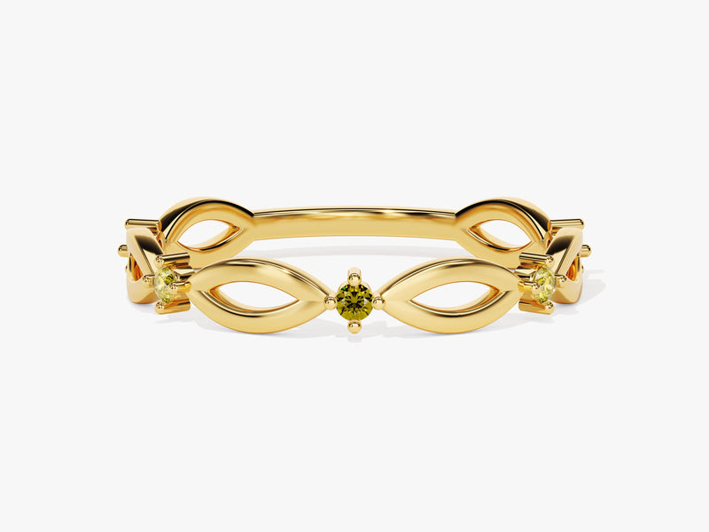 Loop Peridot Birthstone Ring