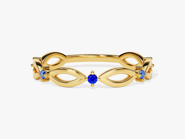 Loop Sapphire Birthstone Ring