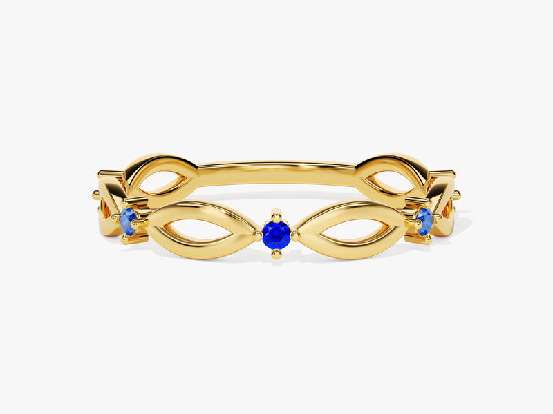 Loop Sapphire Birthstone Ring