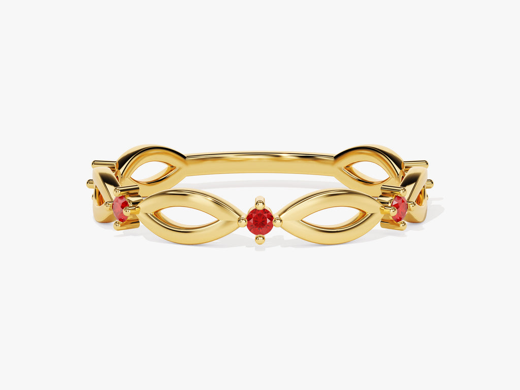 Loop Ruby Birthstone Ring