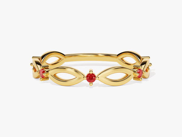 Loop Ruby Birthstone Ring