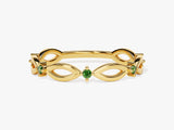 Loop Emerald Birthstone Ring