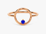 Orbit Sapphire Birthstone Ring