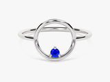 Orbit Sapphire Birthstone Ring