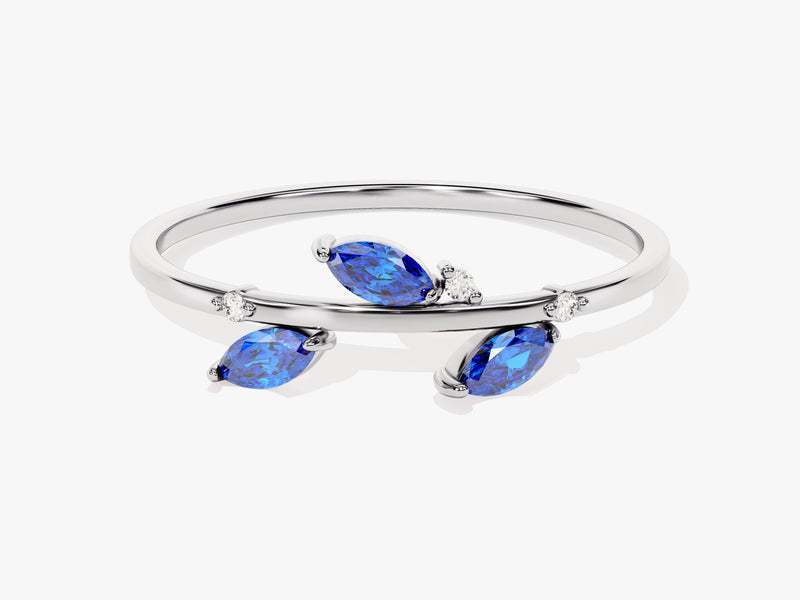 Nature Inspired Sapphire Birthstone Ring