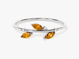 Nature Inspired Citrine Birthstone Ring