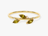 Nature Inspired Peridot Birthstone Ring