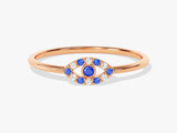 Evil Eye Sapphire Birthstone Ring