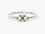 Evil Eye Emerald Birthstone Ring