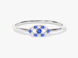 Evil Eye Sapphire Birthstone Ring