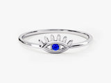 Guardian Evil Eye Sapphire Birthstone Ring