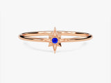 Starburst Sapphire Birthstone Ring