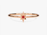 Starburst Ruby Birthstone Ring