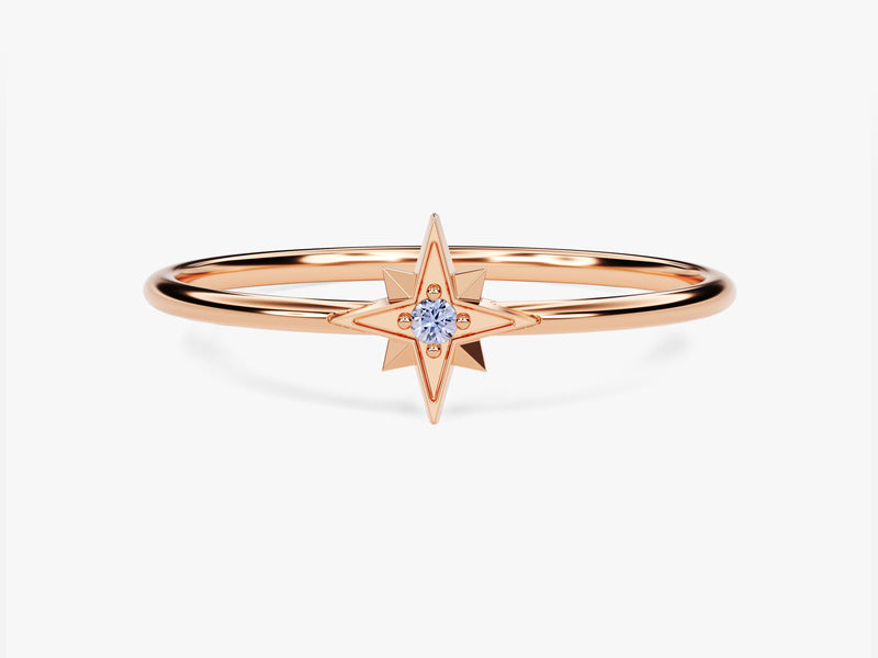 Starburst Alexandrite Birthstone Ring