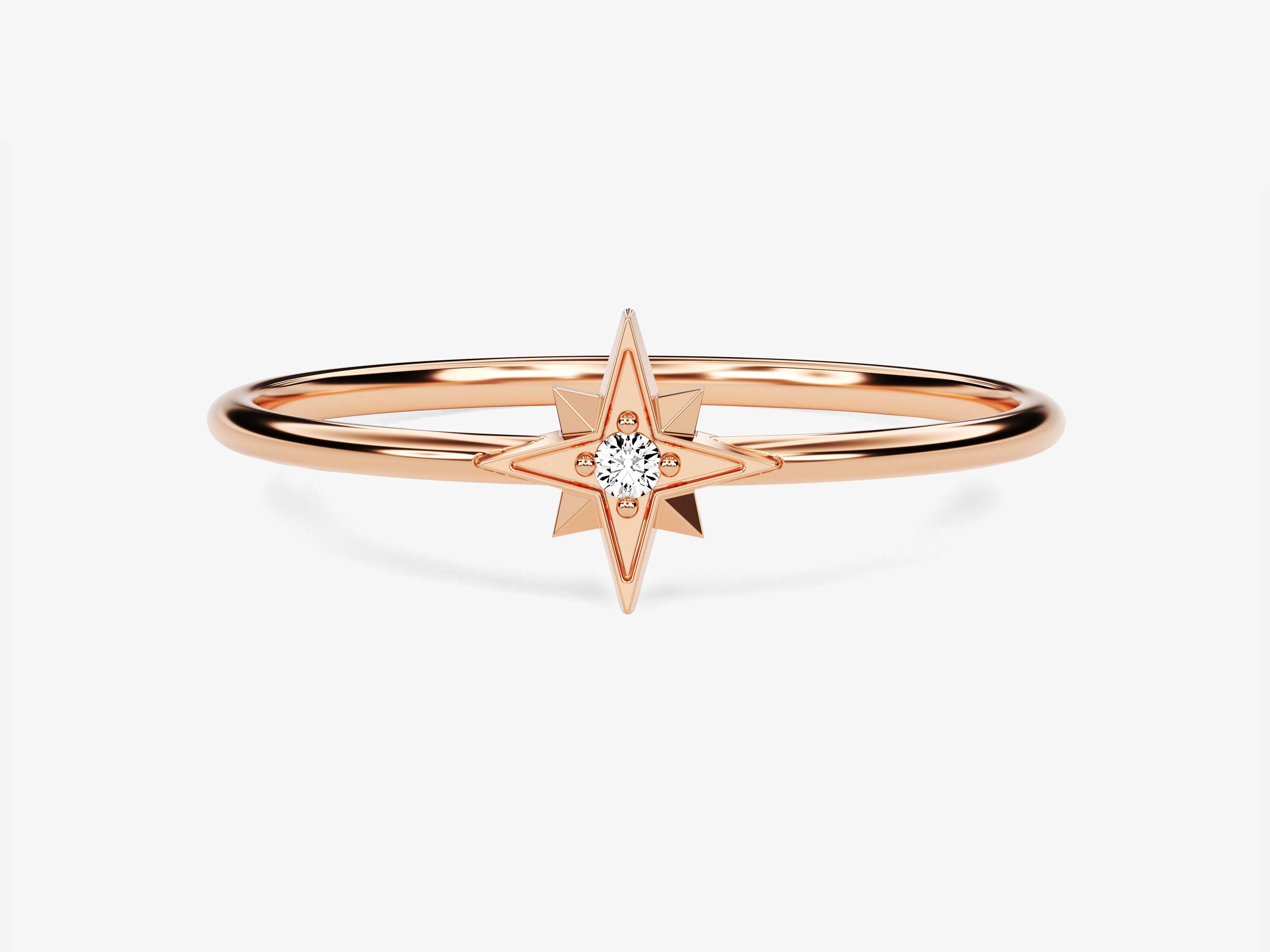 Starburst Diamond Birthstone Ring