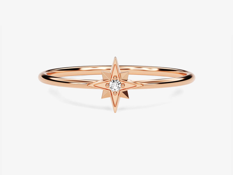 Starburst Diamond Birthstone Ring